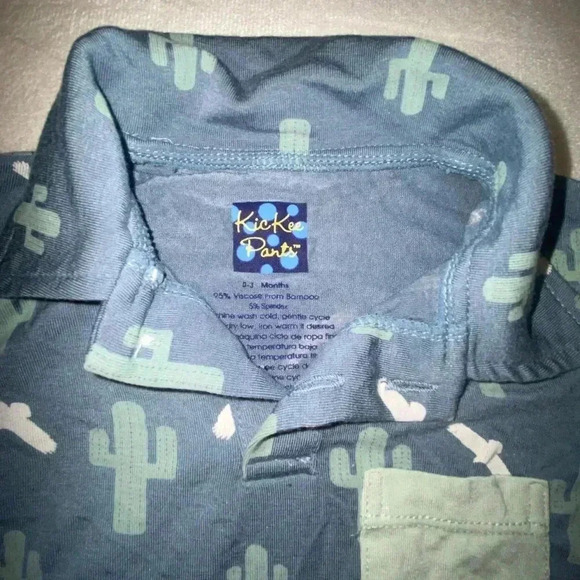 Kickee Pants Baby Cactus Print Romper 0-3 months - Picture 2 of 4